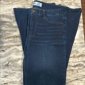 Buckle Dark Blue Denim Jeans